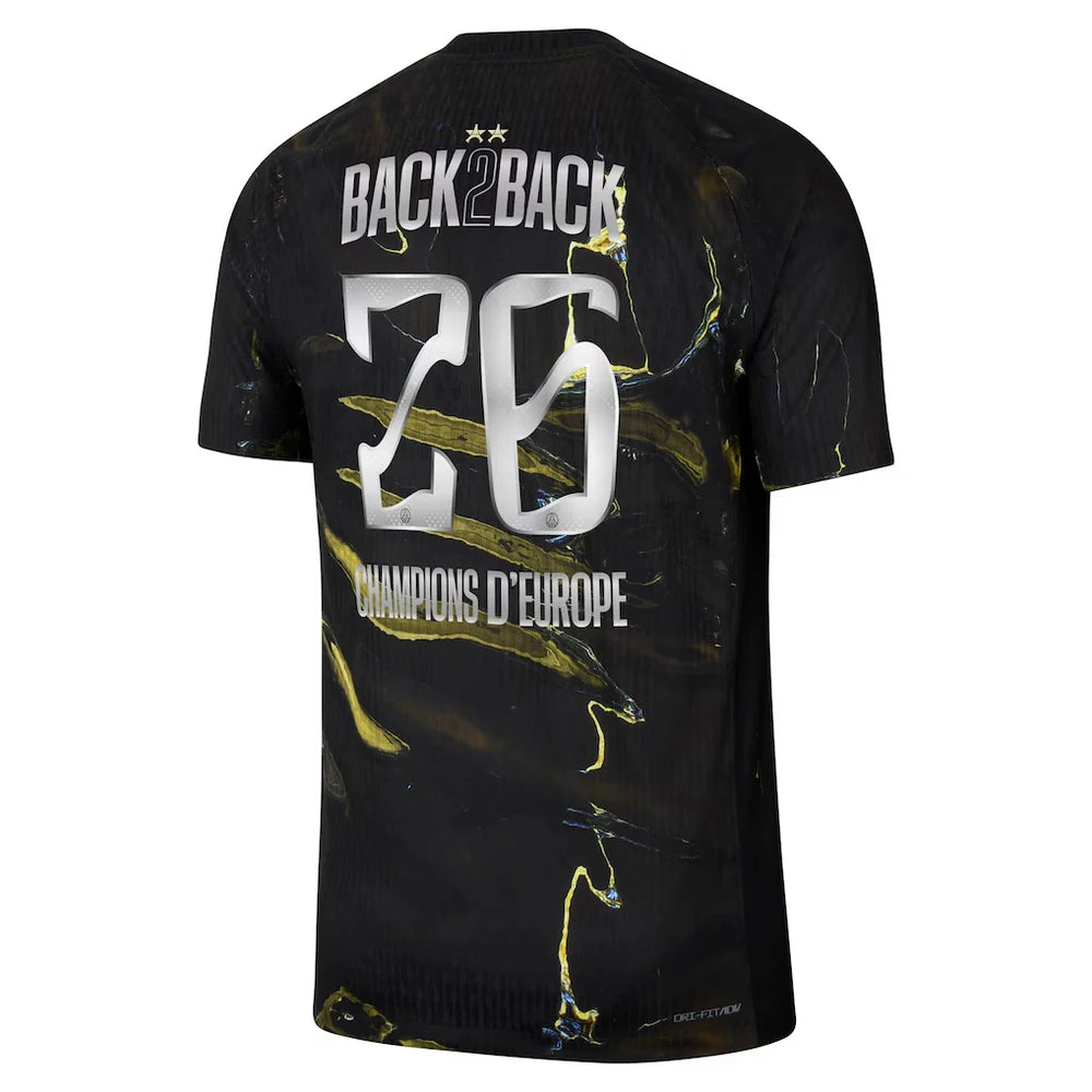 MAILLOT 25/26 PSG NIGHT EDITION STADIUM CHAMPIONS -FAN VERSION (⭐⭐) BACK2BACK -26