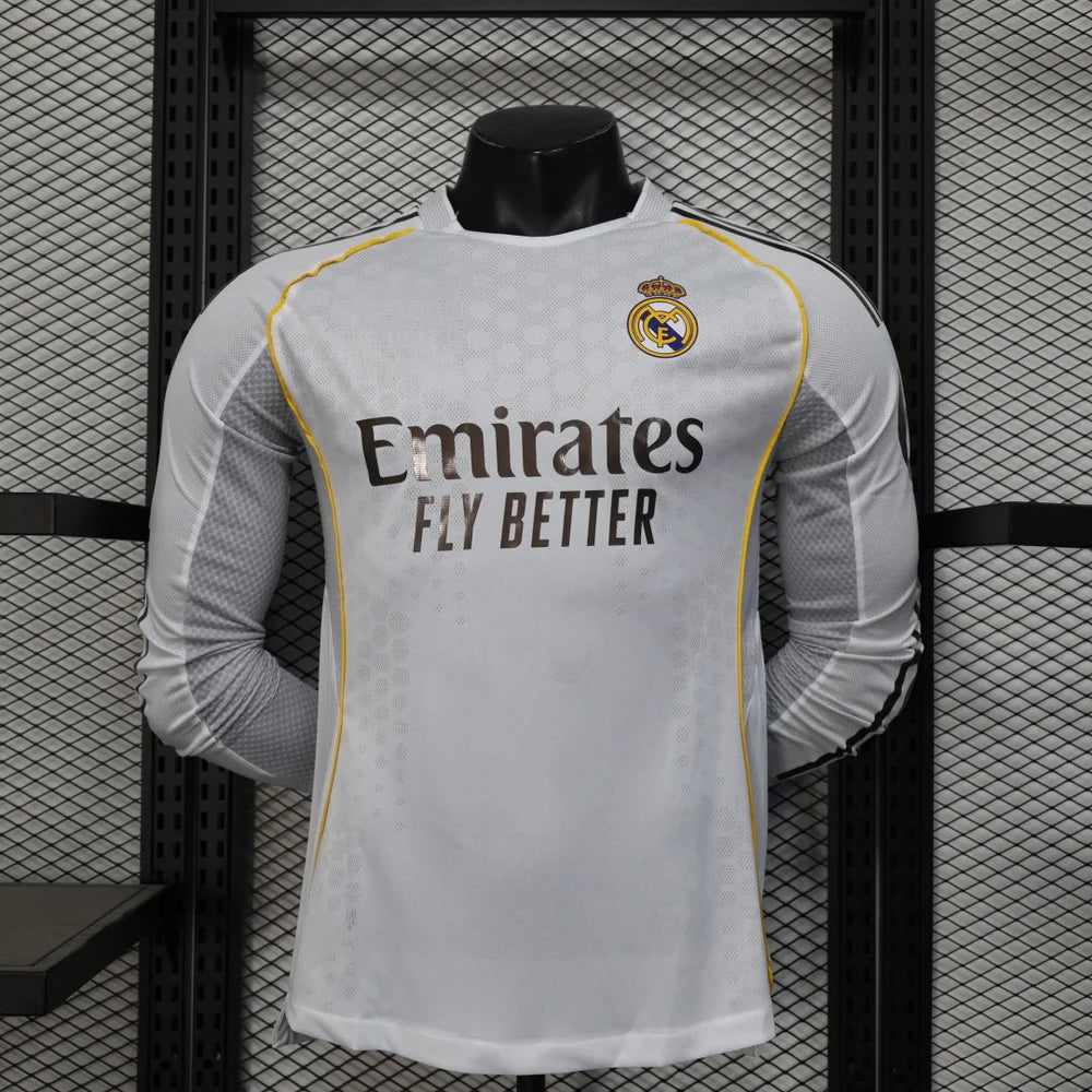 25/26 MAILLOT REAL MADRID DOMICILE PLAYER MANCHES LONGUES
