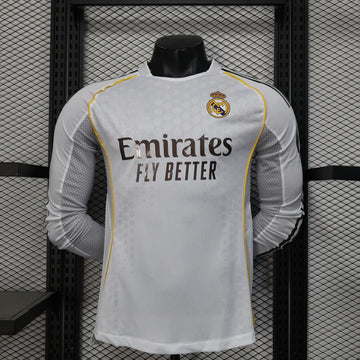 25/26 MAILLOT REAL MADRID DOMICILE PLAYER MANCHES LONGUES