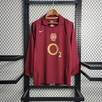 MAILLOT 05/06 ARSENAL RÉTRO MANCHES LONGUES